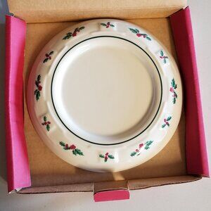 Longaberger Holly Pillar Candle Holder NEW